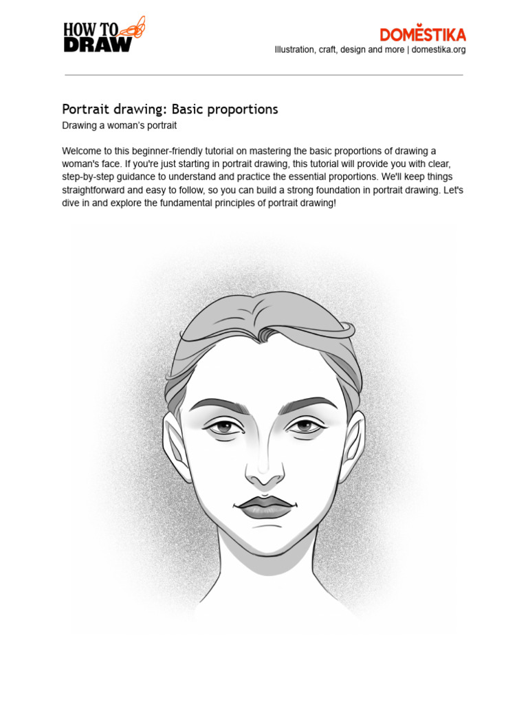 Beginner's Guide to Portrait Proportions | PDF | Drawing