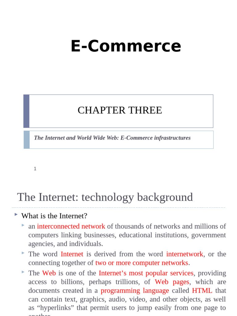 E-Commerce Infrastructure Overview | PDF | World Wide Web | Internet & Web