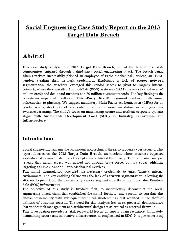 2013 Target Data Breach Analysis | PDF | Security | Computer Security