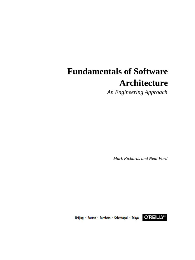 Fundamentals of Software Architecture | PDF | Software | Arquitecto