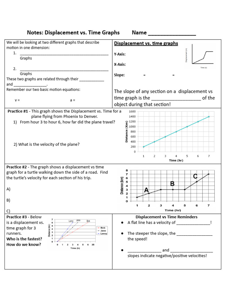 Notes - Graphing Motion PP | PDF | Velocity | Classical Mechanics
