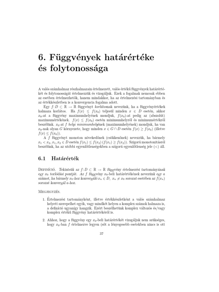 5 Fuggv Hatar Folyt | PDF