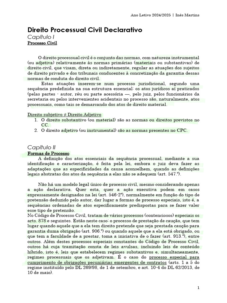 Direito Processual Civil: Estrutura e Tipos | PDF | Sentença (jurídico ...