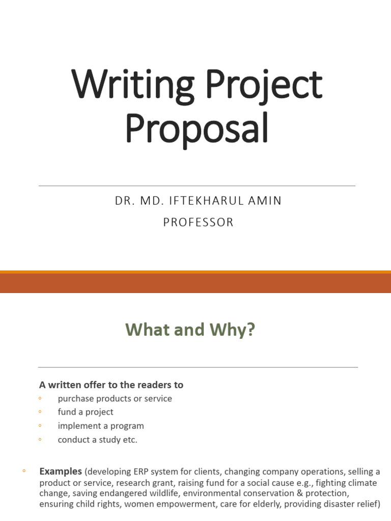 Writing Effective Project Proposals | PDF | Evaluation | Request For ...