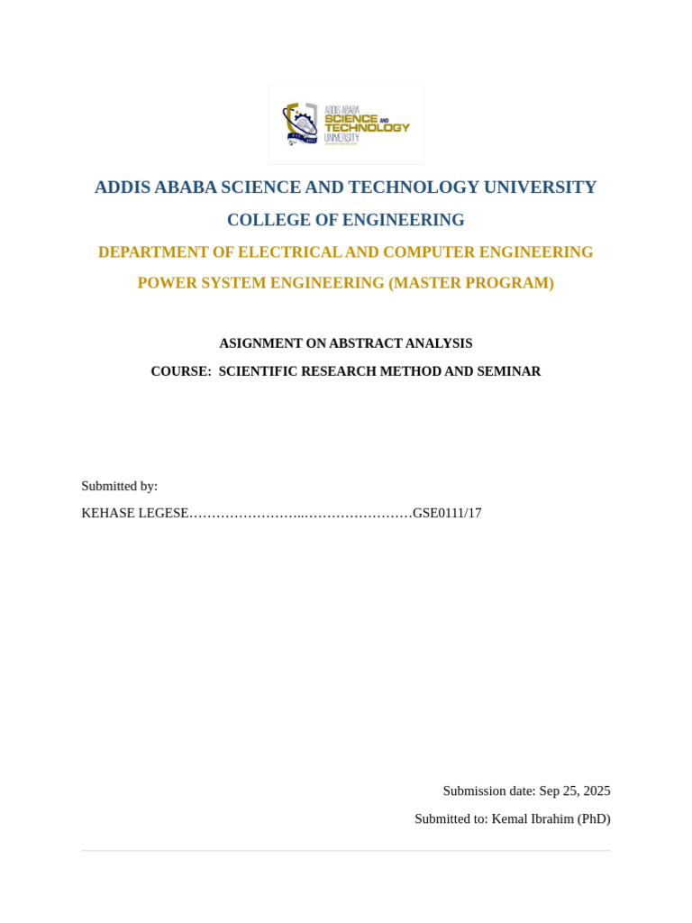Analysis of Abstract | PDF | Abstract (Summary) | Engineering