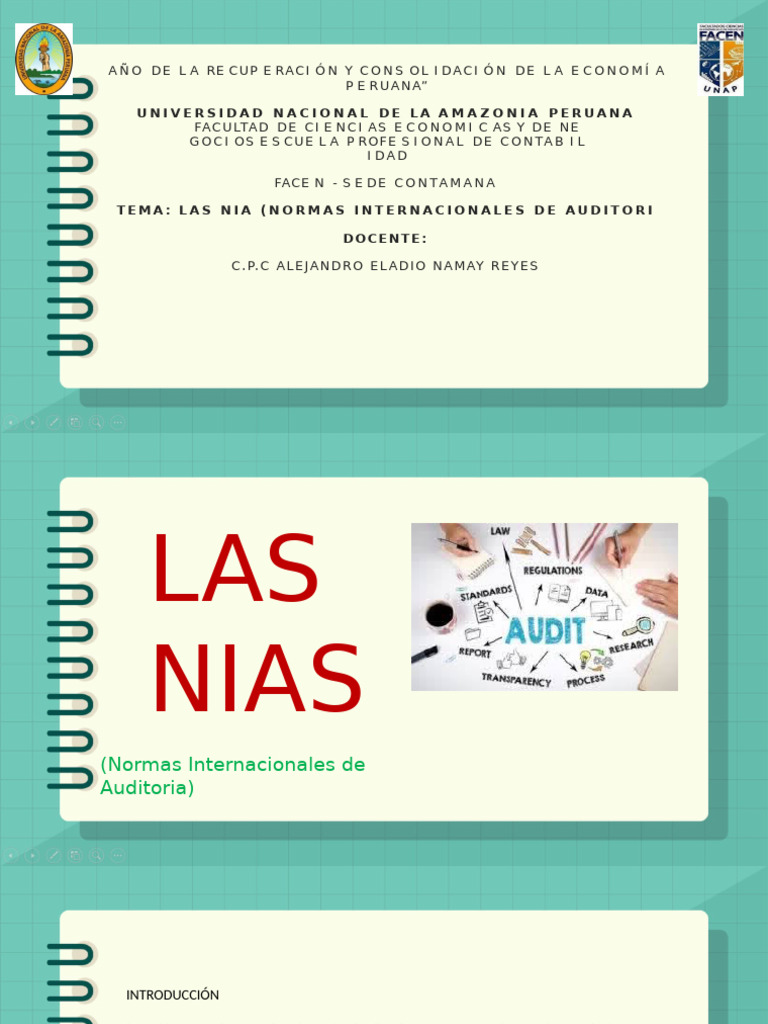 Normas Internacionales de Auditoría NIA | PDF | Auditoría | Contralor