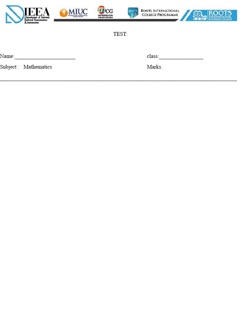 Mid Point and Distance Test | PDF