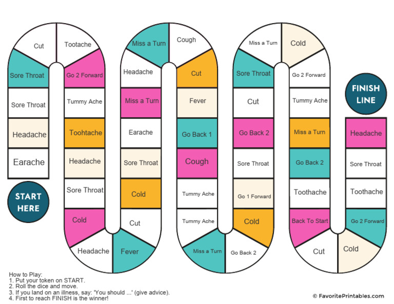 Blank Board Game Template Final | PDF