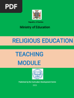 Form 1 Religious Education Module 2025 | PDF | Learning | Faith
