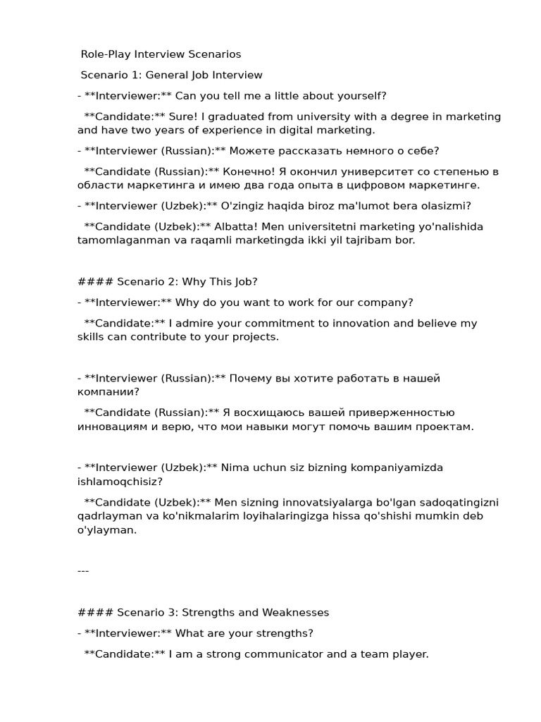 Interview | PDF