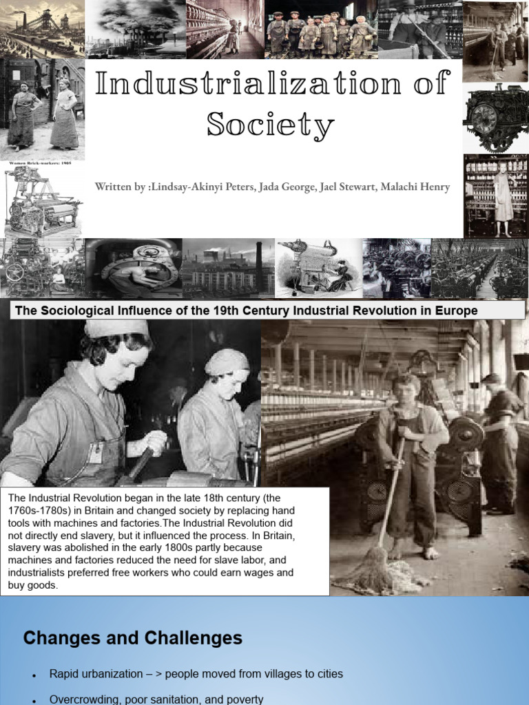 Industrial Revolution's Sociological Impact PDF