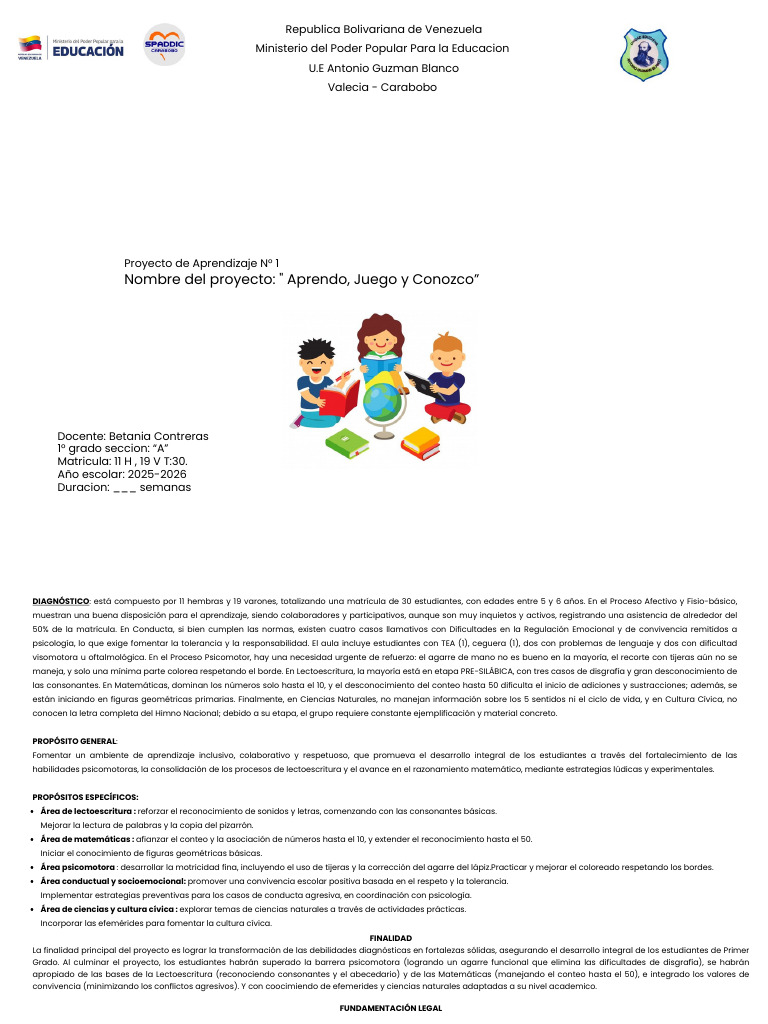 Proyecto de Aprendizaje | PDF | Aprendizaje | Comunicación