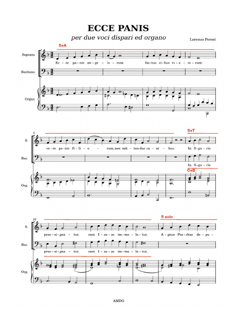 Ecce Panis | PDF