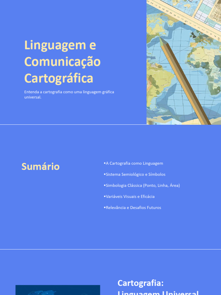 Linguagem e Comunicao Cartogrfica (1) | PDF | Geografia | Cartografia