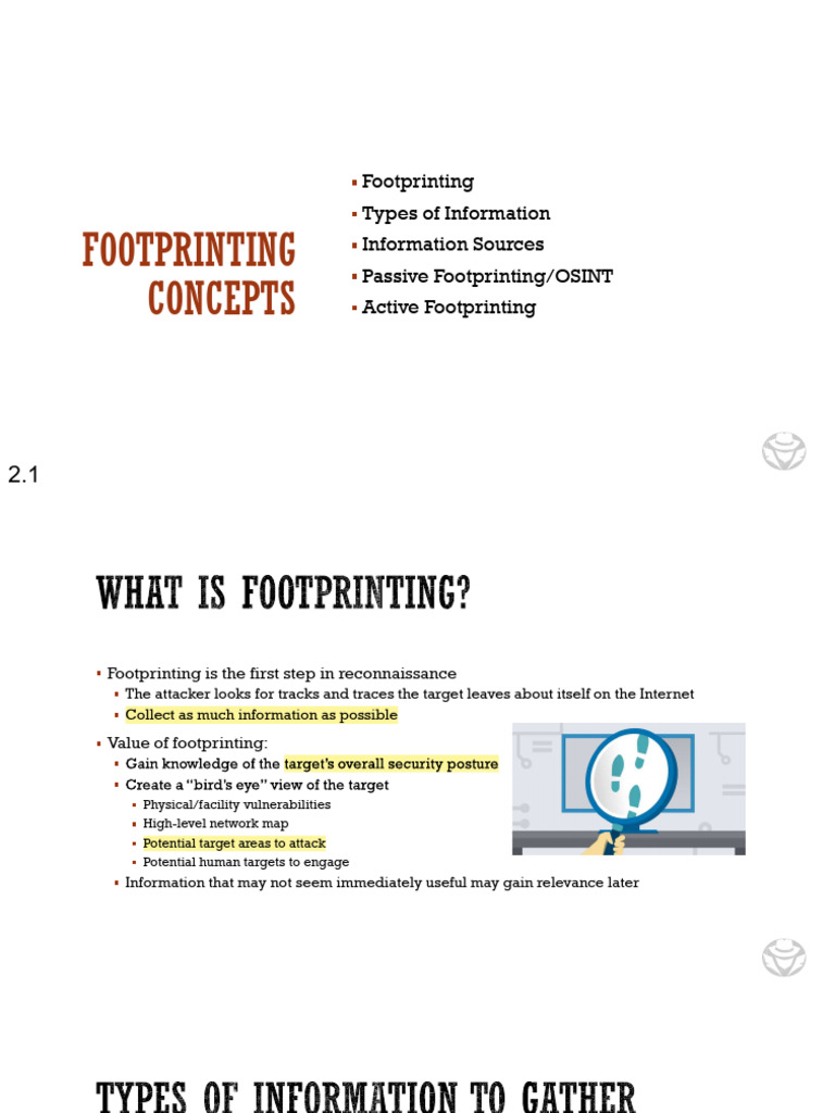 Footprinting Techniques and OSINT Tools | PDF | Domain Name System ...
