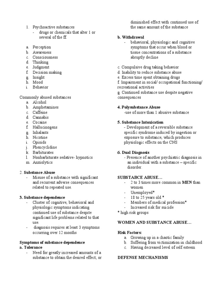 🎉 Substance abuse defense mechanisms. Defense Mechanism. 2019-02-27