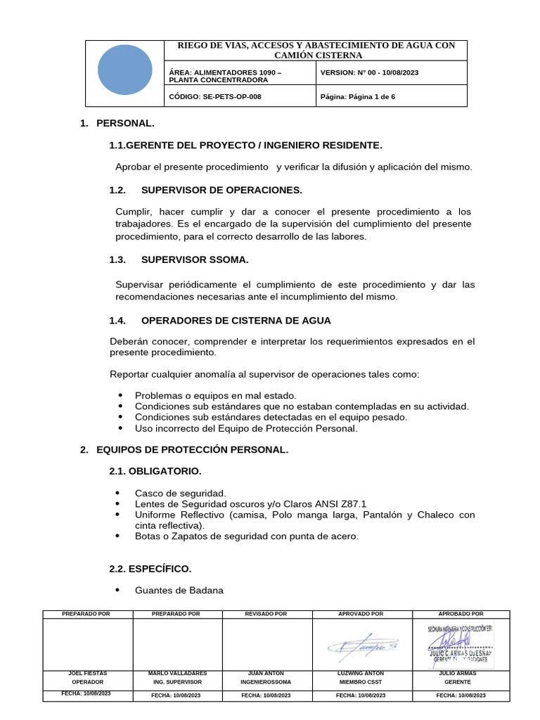 Riego y Abastecimiento de Agua con Camión | PDF | Riego | Agua