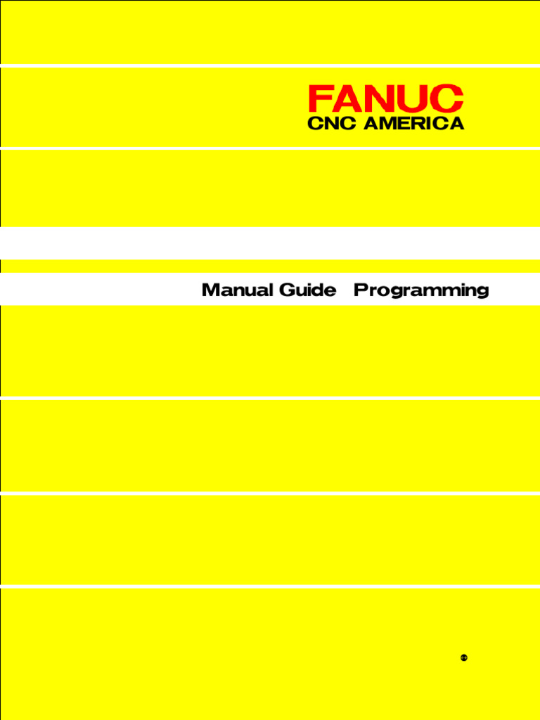FANUC Manual Guide i Programming Guide | PDF | Drilling | Drill
