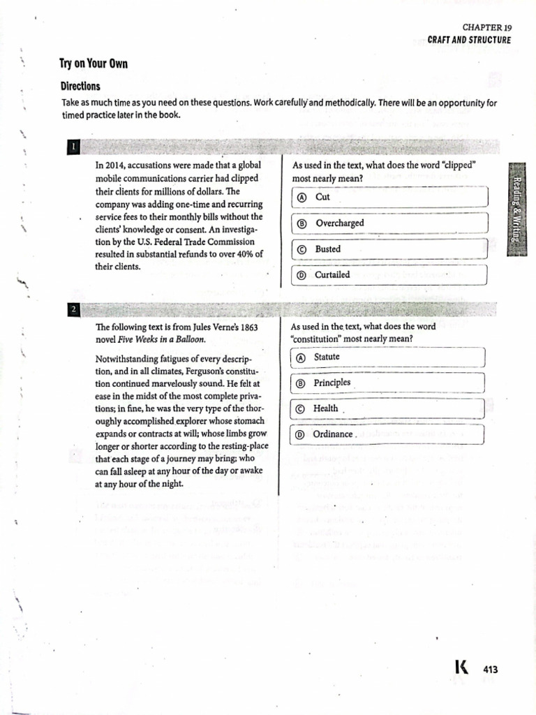 Craft and Structure Packet | PDF