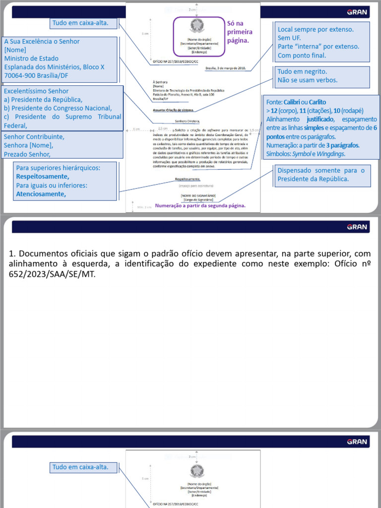 Padrões de Formatação de Ofícios Oficiais | PDF | Governo