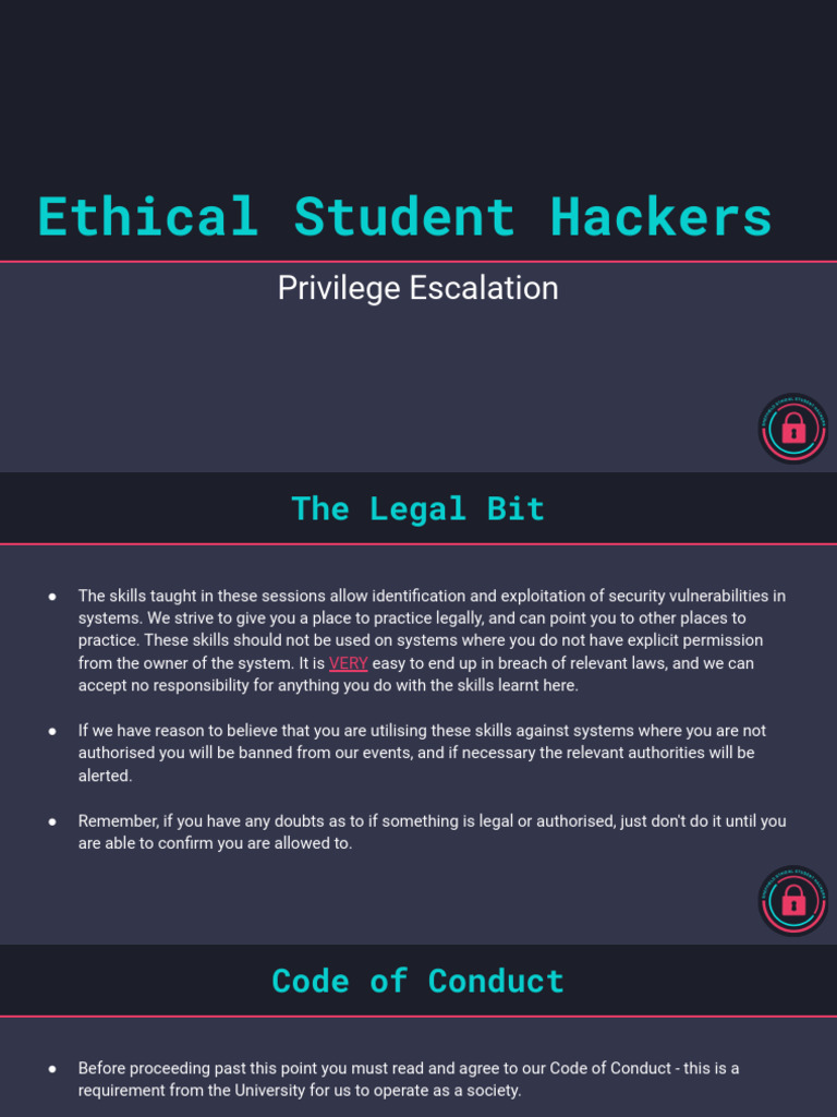 Privilege Escalation Techniques Overview | PDF | Superuser | Sudo