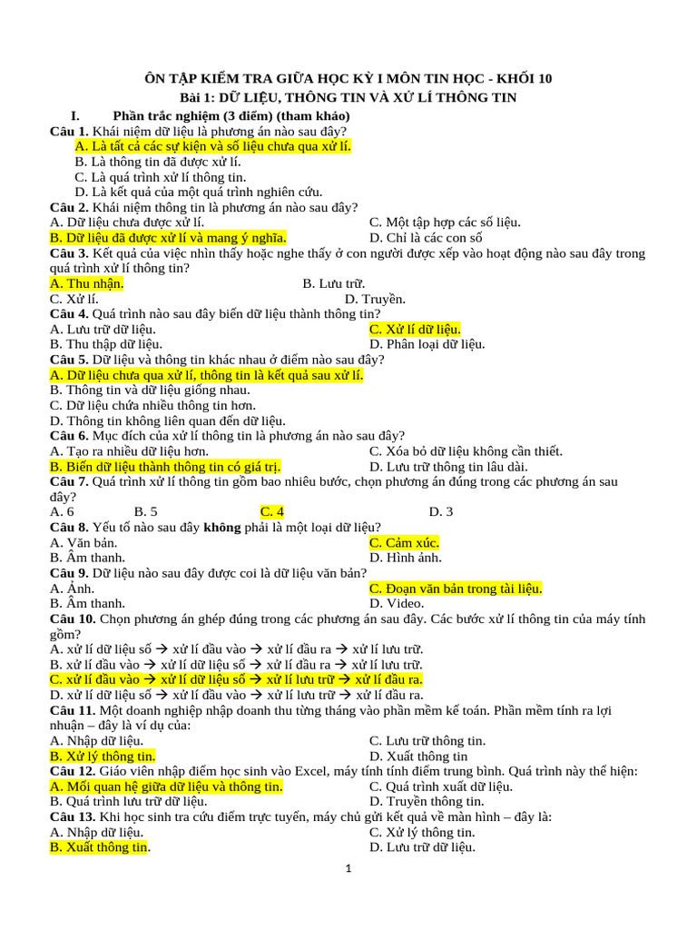 TIN 10 | PDF