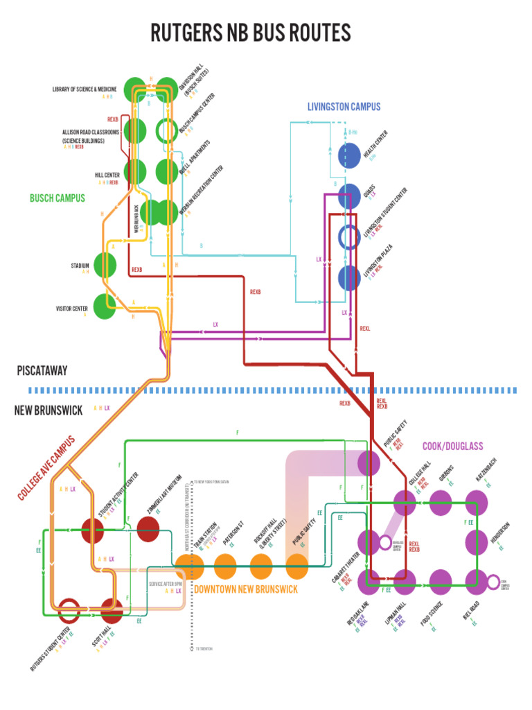 Rutgers Bus Routes (1) | PDF