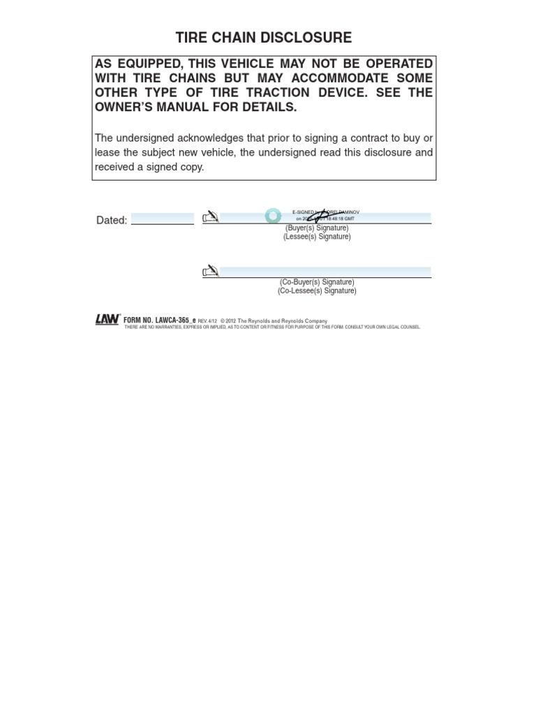 Tire Chain Disc | PDF