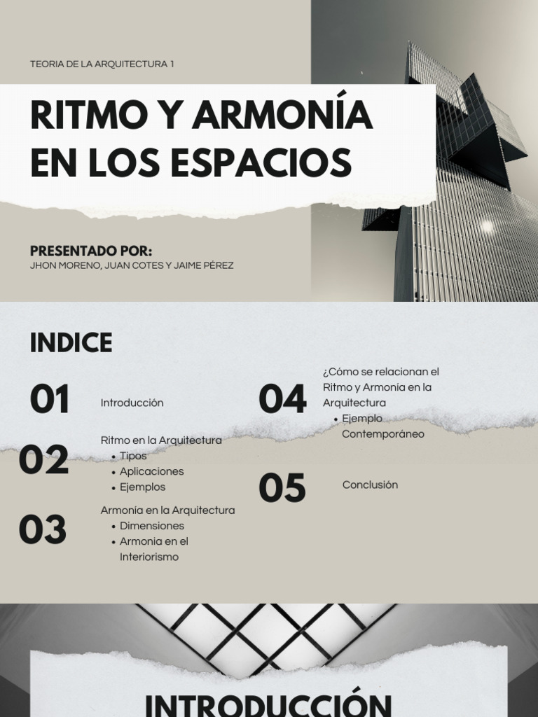 Ritmo y Armonía en Los Espacios PDF | PDF | Ritmo | Armonía