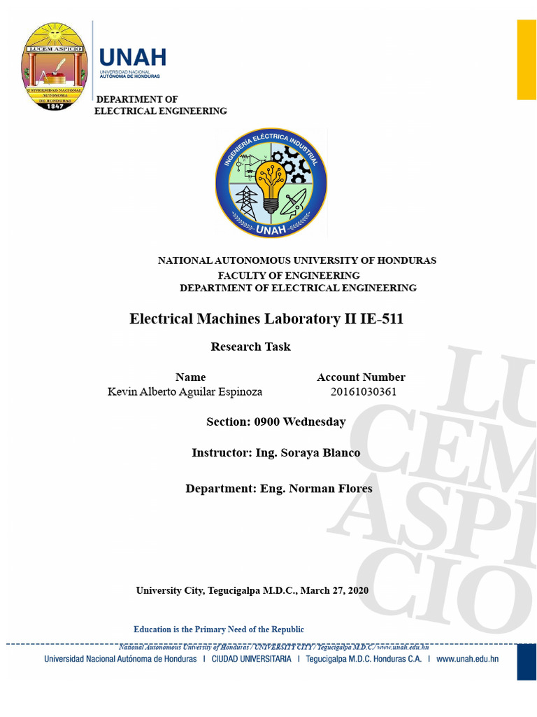 Engineering Lab Cover UNAH | PDF