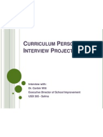 curriculum personnel interview project