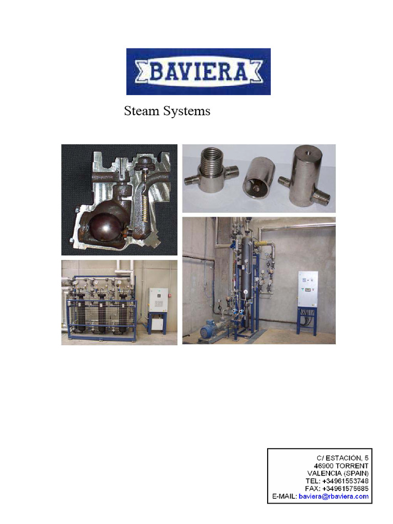 BAVIERA Steam Systems | PDF | Steam | Pump