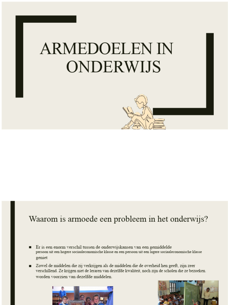 Armoede Probleem in Onderwijs | PDF