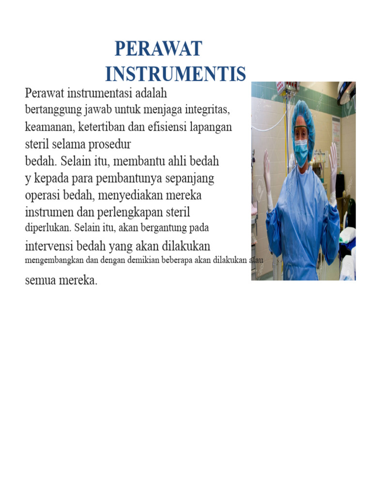 Tugas dan Tanggung Jawab Perawat Instrumentasi | PDF