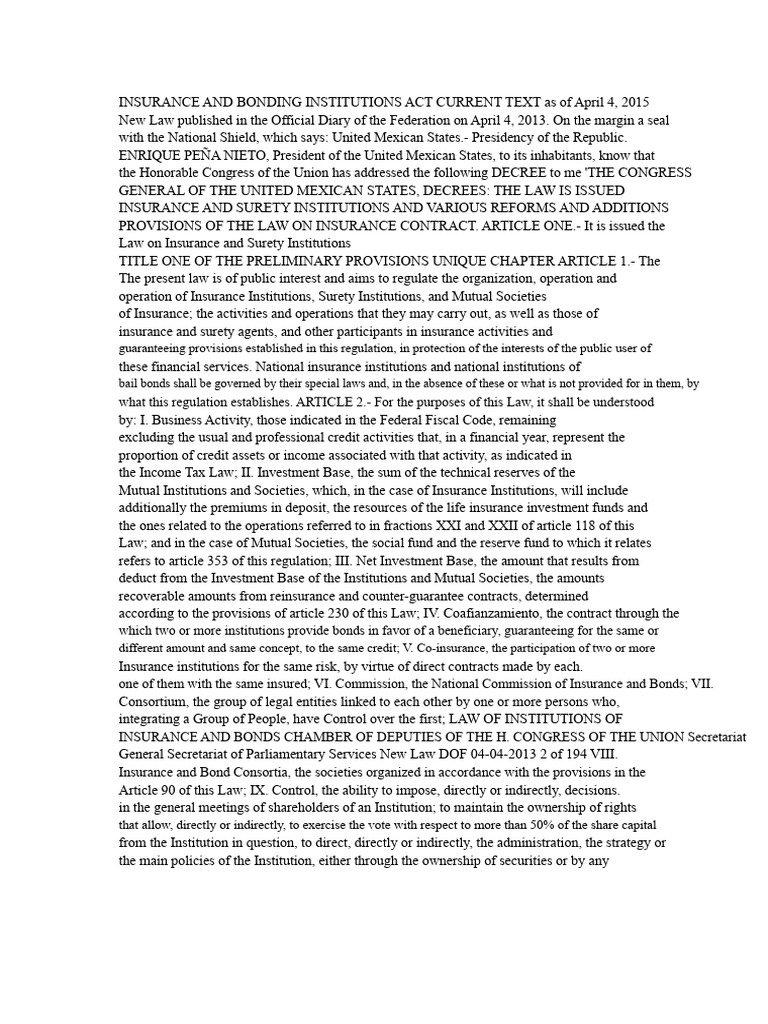 Analysis and Schematization of The Laws and Regulations For Insurance ...