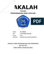 Download perkembangan Anak Usia Dini by Yoez Poetra SN94367221 doc pdf