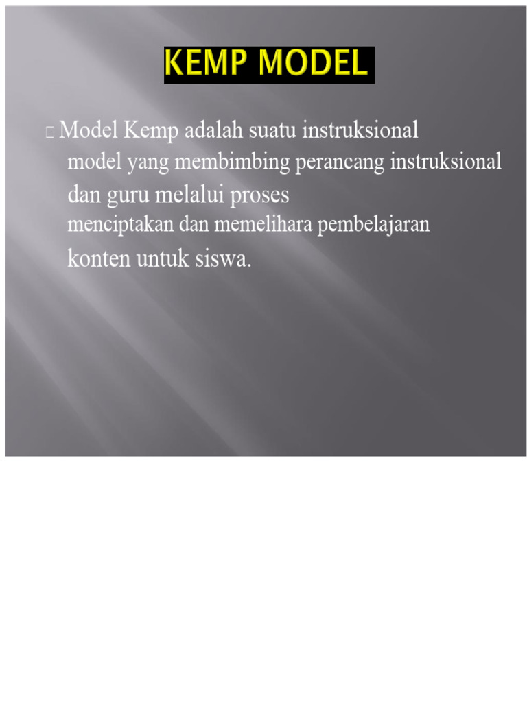 Elemen Kunci Model Desain Kemp | PDF