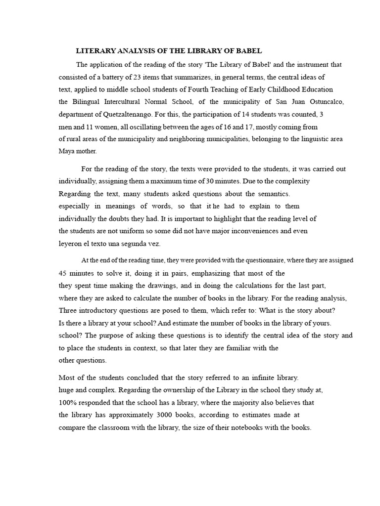 Essay On The Library of Babel | PDF | Shape | Rectangle