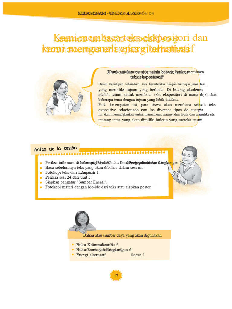 Energi Alternatif untuk Kelas Enam | PDF