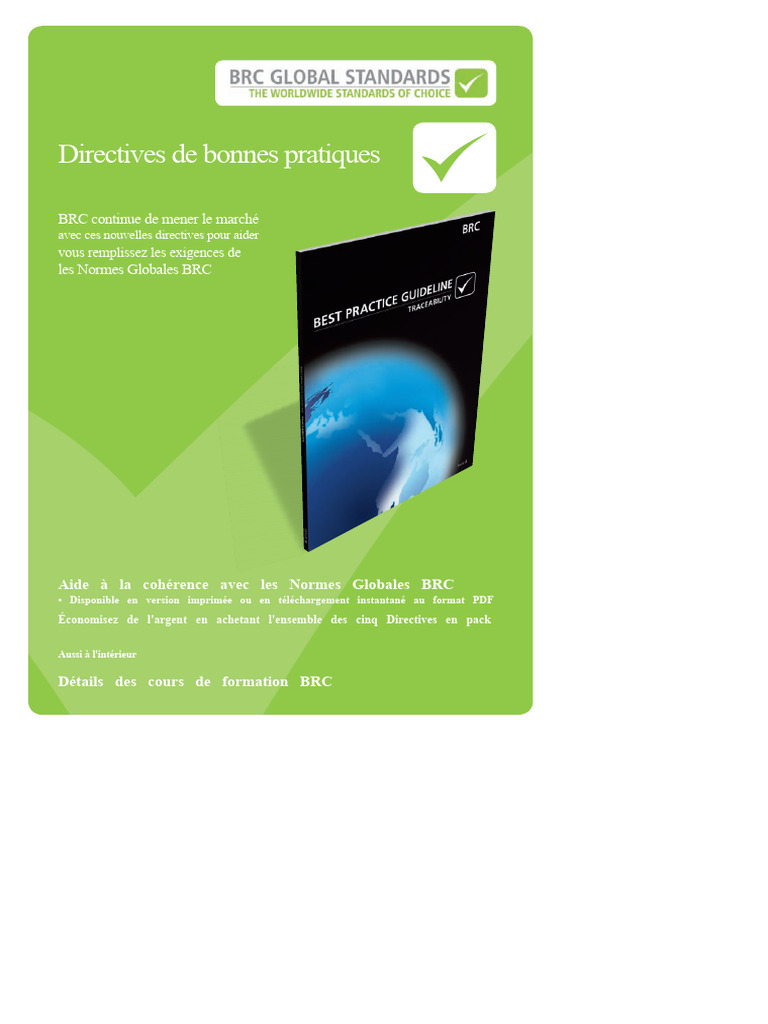 Directives BRC pour la conformité globale | PDF | Audit