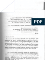 La construcción del enemigo y la reconfiguración de la persona. Aspectos del proceso de formación de una estructura social, en Cancio/Gómez-Jara (coords), Derecho Penal del Enemigo, Edisofer/BdF, Madrid et Al., 2006