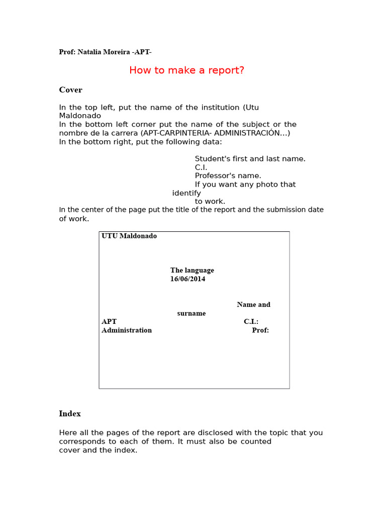 How To Make A Report | PDF | Bibliography