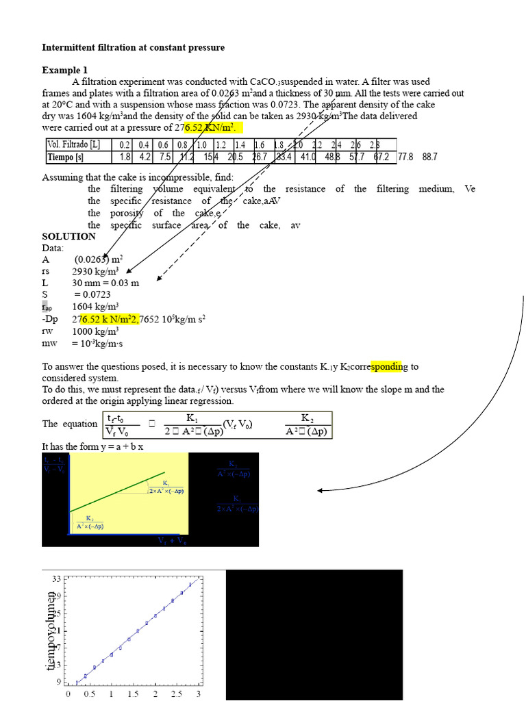 Exercises Filtration 1 2 3 4 Solved | PDF | Density | Filtration