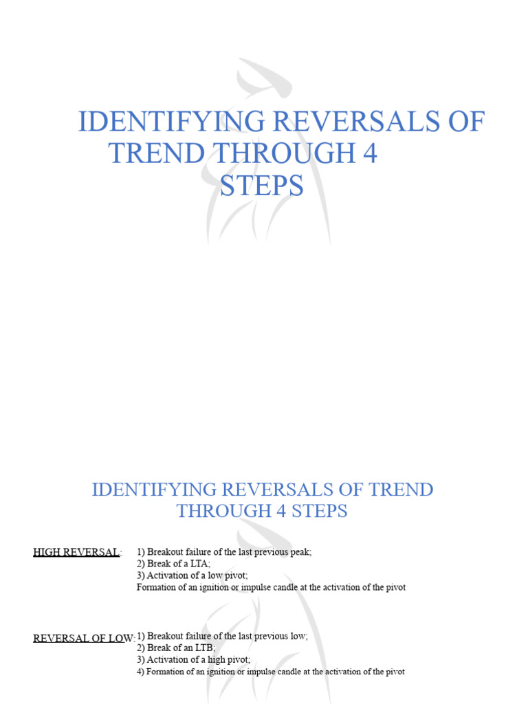 4 Steps to Identify Trend Reversals | PDF