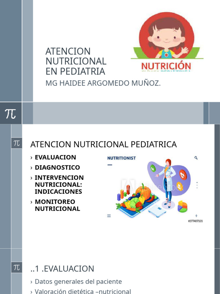 Atención Nutricional en Pediatría | PDF | Nutrición | Dieta y nutrición