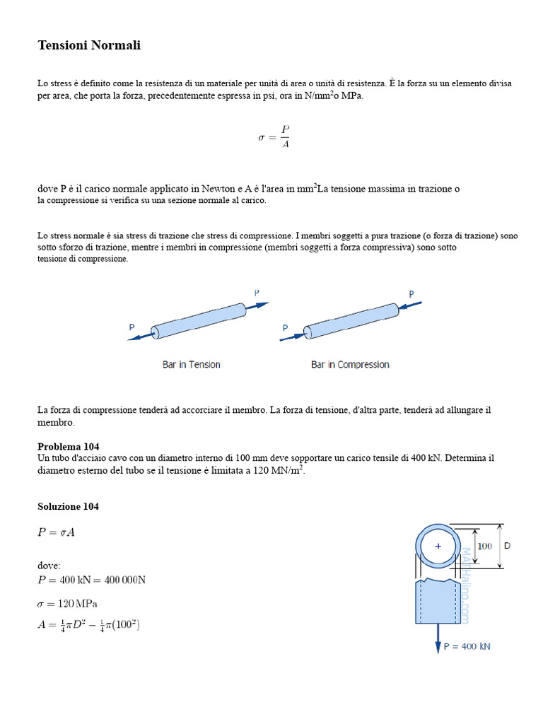 Semplici Stress Da Mathalino | PDF