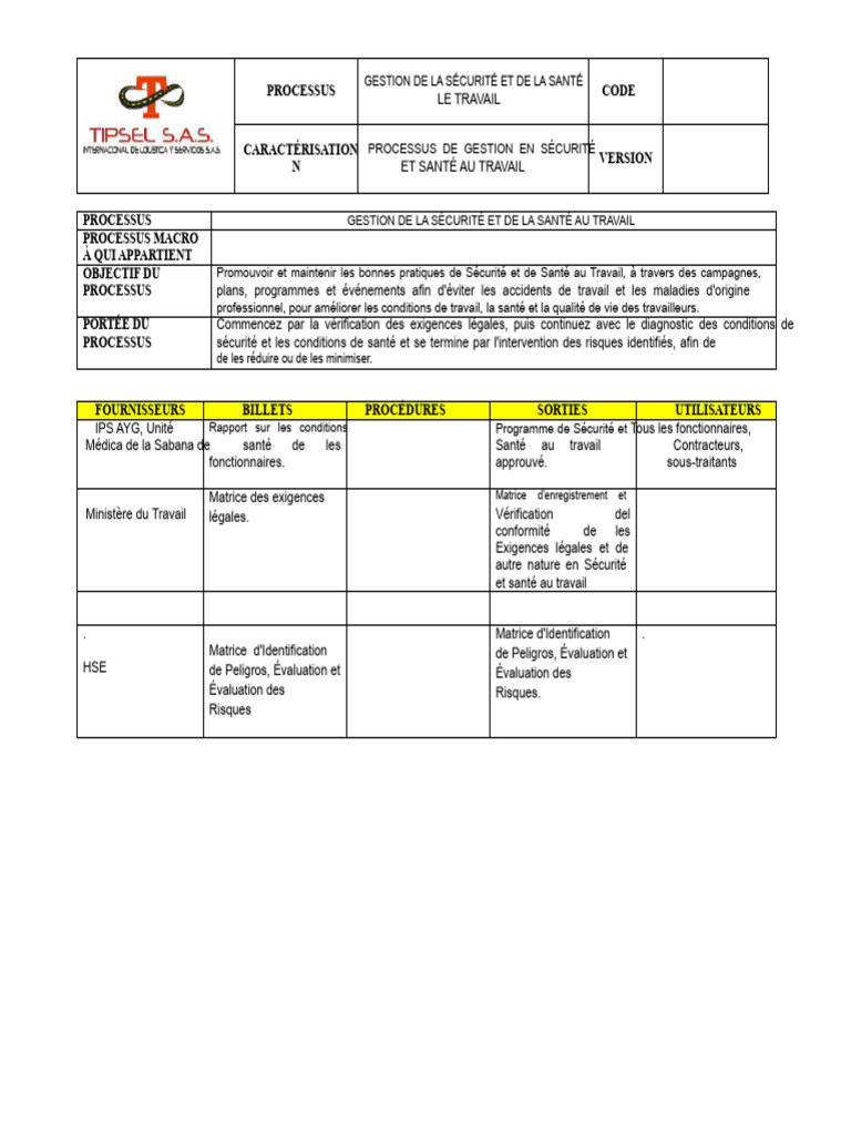 Gestion de la Sécurité au Travail | PDF | Sécurité | Santé et sécurité ...
