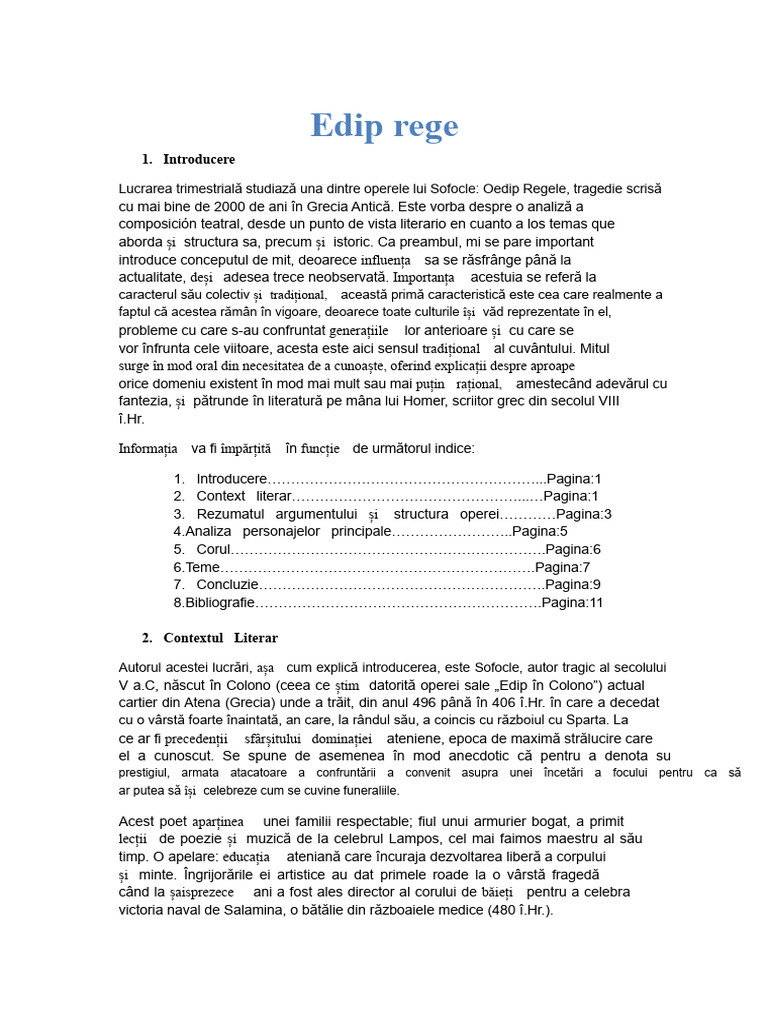 Lucru Edip Rege | PDF