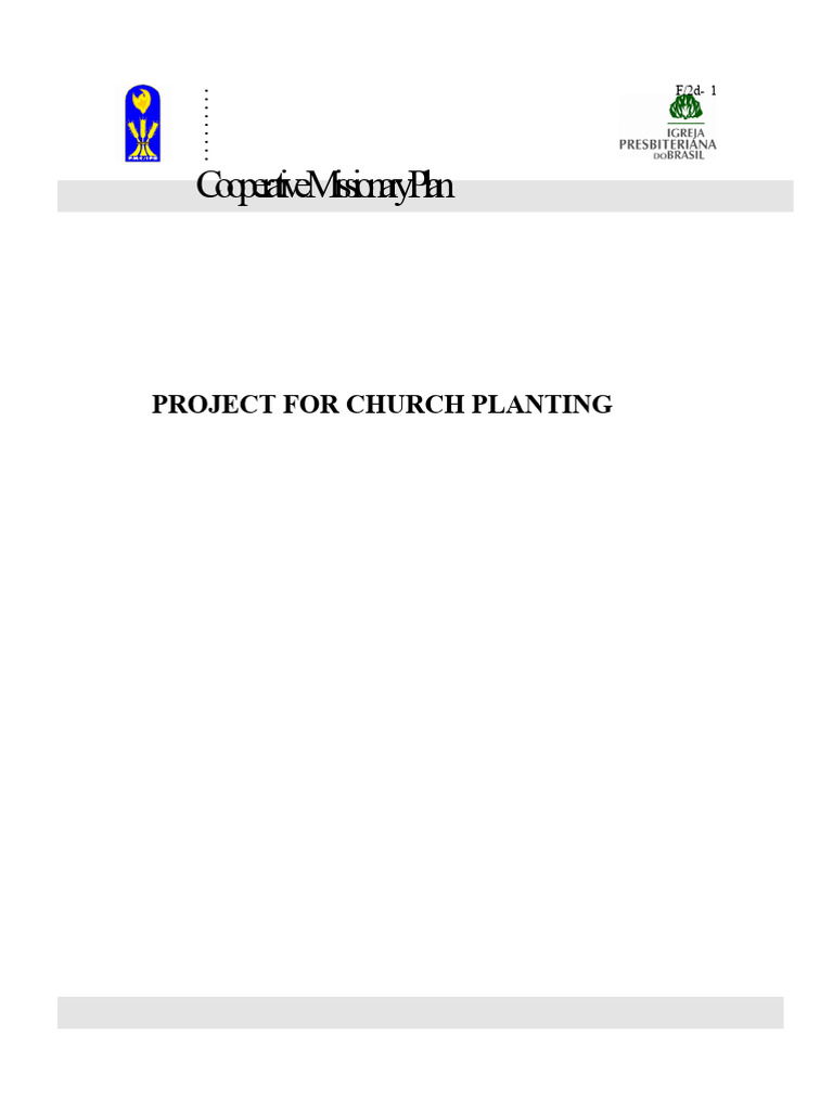 Project For Church Planting - Model | PDF