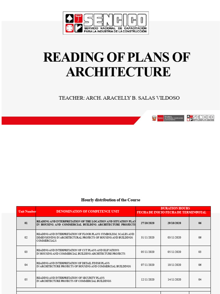 Architecture Plan Reading Course Overview | PDF